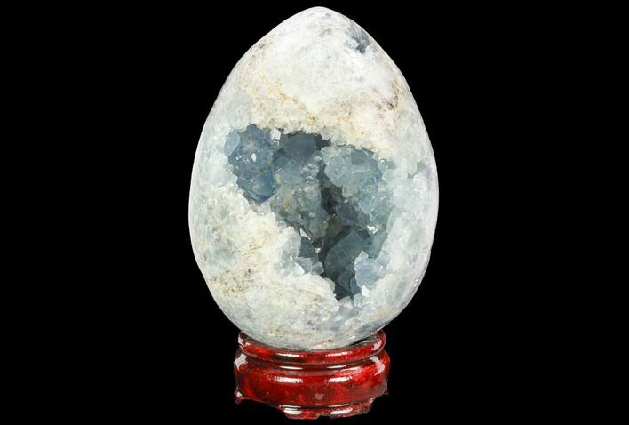 Crystal Filled, Celestine (Celestite) Egg #124697